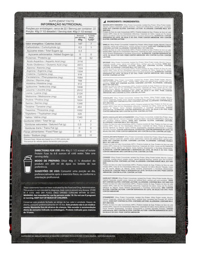 Whey Isolate Protein Fuse 900g Dark Lab Sabor Morango