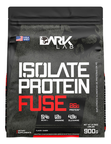 Whey isolate protein fuse refil 900g dark lab mp importad