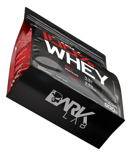 Whey Protein Concentrado 100% 900g Refil Dark Lab Sabor Baunilha