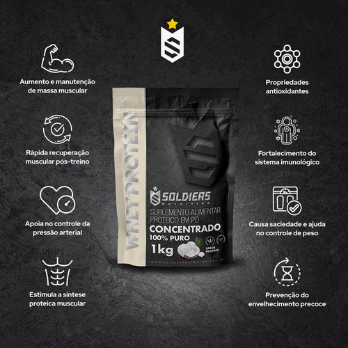 Whey Protein Concentrado 100% Puro - On / Optimum Sabor Beijinho