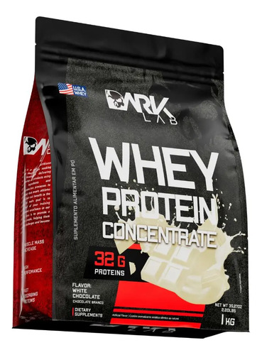 Whey protein concentrado 1kg chocolate branco dark lab