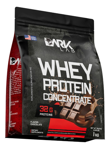Whey protein concentrado 1kg chocolate dark lab