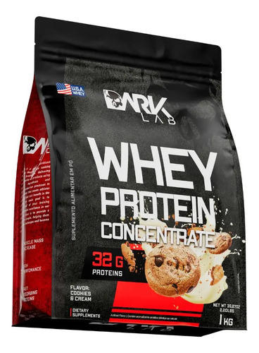 Whey Protein Concentrado 1kg Cookies & Cream Dark Lab