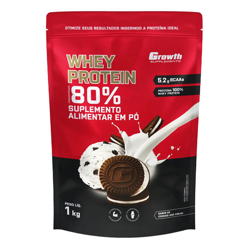 Whey protein concentrado 1kg growth supplements cookies an 1