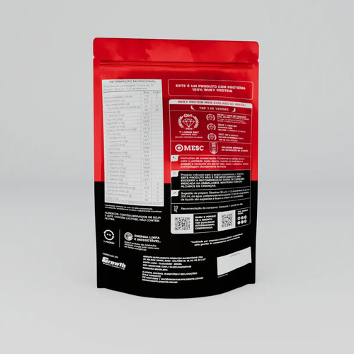 Whey Protein Concentrado 1kg Growth Supplements - Leite em Pó