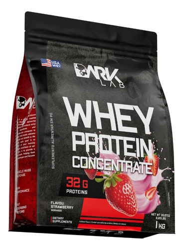 Whey protein concentrado 1kg morango dark lab