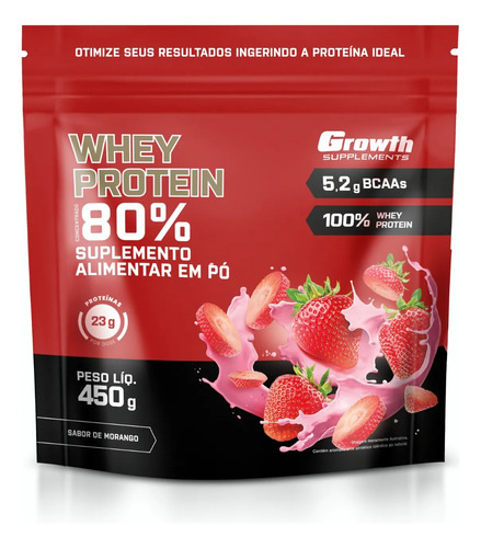 Whey protein concentrado 450g growth supplements