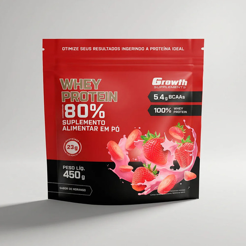 Whey Protein Concentrado 450g Growth Supplements