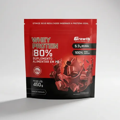 Whey Protein Concentrado 450g Growth Supplements