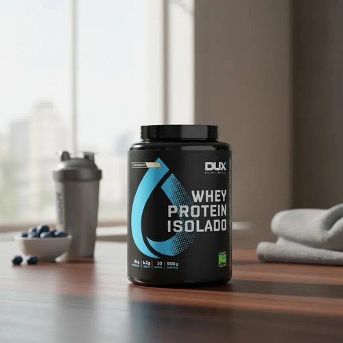 Whey Protein Dux Isolado 900g Pote - Chocolate Branco