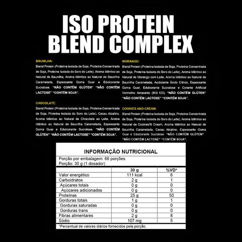 Whey Protein Iso Blend Complex 2kg de Chocolate Zero Açúcar - XPro Nutrition