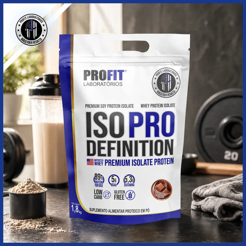 Whey Protein Iso Pro Definition Refil 1,8kg Chocolate-profit Sabor Chocolate