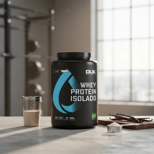 Whey Protein Isolado Dux Nutrition - Pote 900g Baunilha