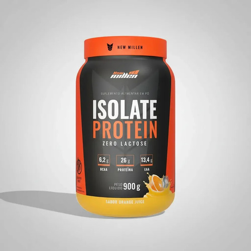 Whey Protein Isolate New Millen de Laranja, 900g
