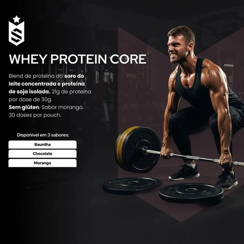 Whey protein Soldiers Nutrition em pó sabor Morango x 900g