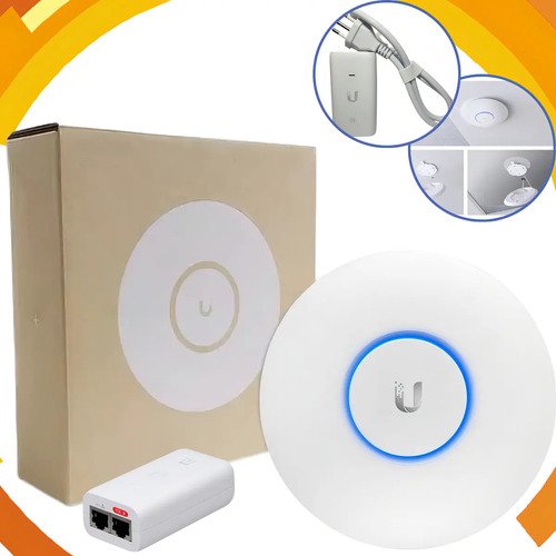 Wifi Access Point Ubiquiti U6+ Unifi + Fonte Poe