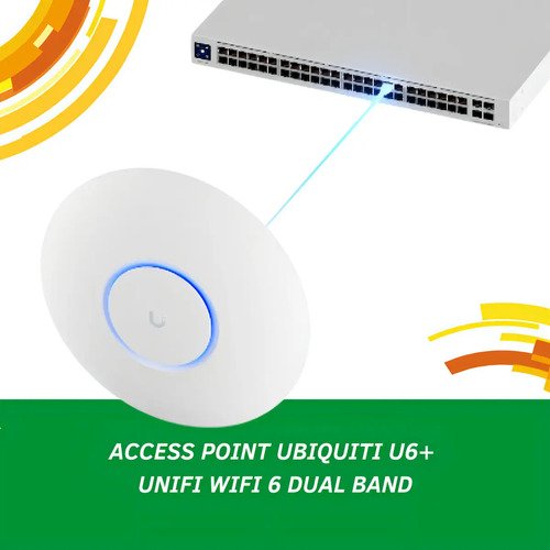 Wifi Access Point Ubiquiti U6+ Unifi + Fonte Poe