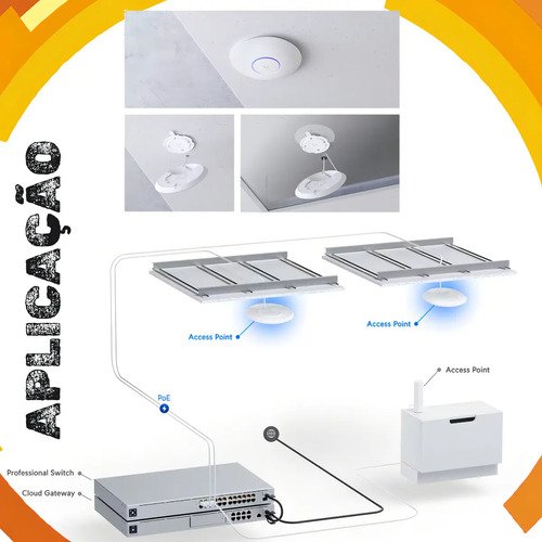 Wifi Access Point Ubiquiti U6+ Unifi + Fonte Poe