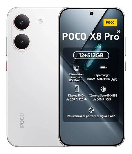 Xiaomi poco x8 pro 512gb 12gb ram lancamento 2026 com nfc