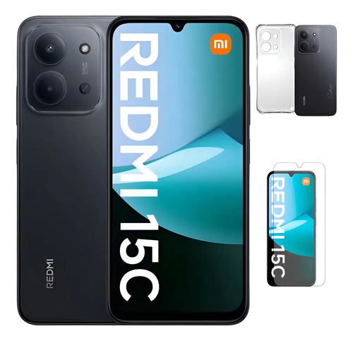 Xiaomi redmi 15c 256gb 8gb ram dual sim capa e pelicula cor