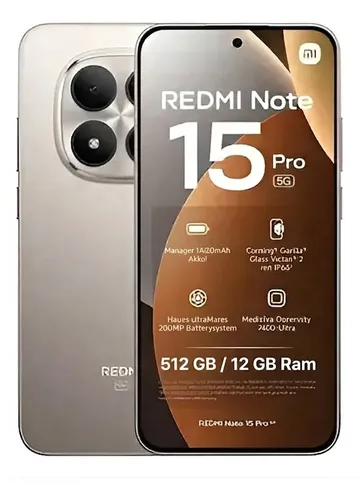 Xiaomi redmi note 15 pro 5g 512gb 12gb global chip e sim