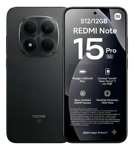 Xiaomi redmi note 15 pro 5g 512gb 12gb ram original nfc