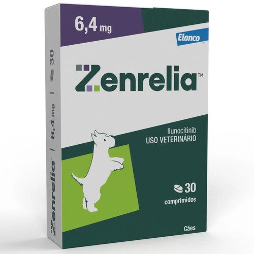 Zenrelia 64mg 30 comprimidos para dermatite alergica em caes