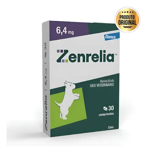 Zenrelia 64mg anti coceira dermatite caes elanco cx 30comp