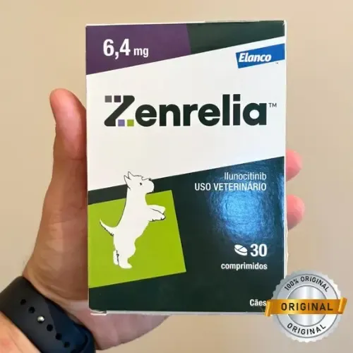 Zenrelia 6,4mg Anti-coceira Dermatite Cães Elanco Cx 30comp