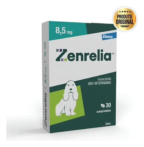 Zenrelia 85mg anti coceira dermatite caes elanco cx 30comp