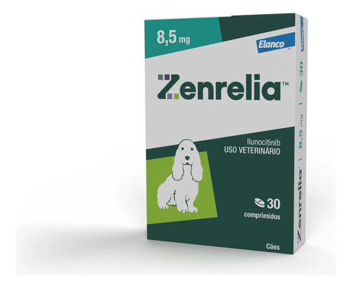 Zenrelia 85mg elanco dermatologico para caes 30 comprimidos