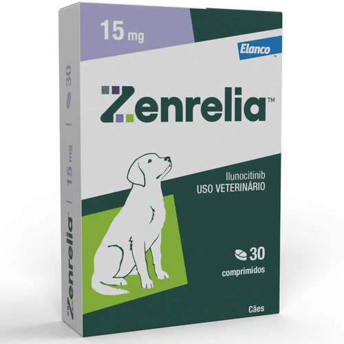 Zenrelia antialergico para dermatite e coceiras 15mg 30 comp